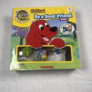 Scholastic Clifford the Big Red Dog Be a Good Friend Board Game Spinner Ages 3+